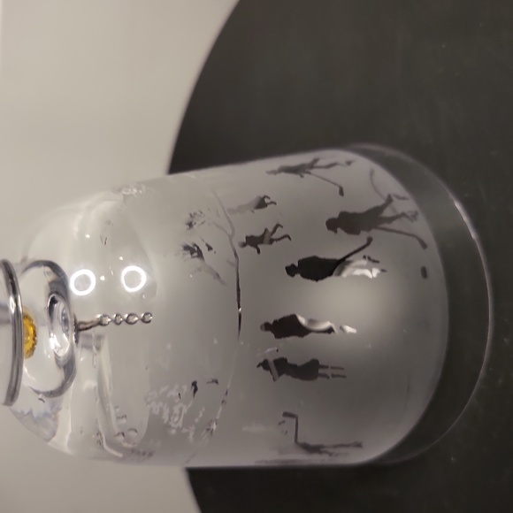 Fenton Crystal Winter Skating Scene Bell 1978 - Picture 6 of 9